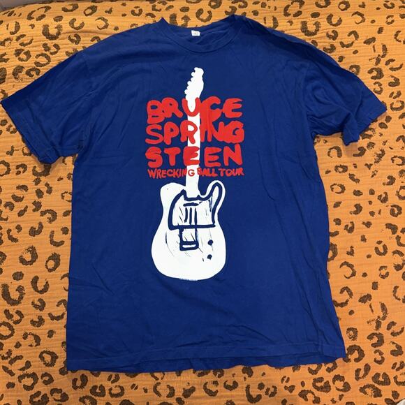 Bruce Springsteen 2012 Wrecking Ball Tour 2 Sided XL Shirt Wrigley Field Chicago - Picture 1 of 6